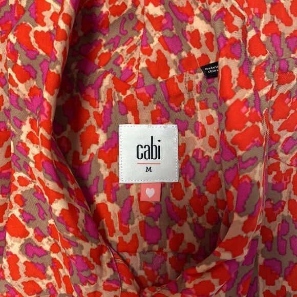 Cabi Sleeveless Collared Button Down Red Blouse Hearbreaker - Picture 4 of 4